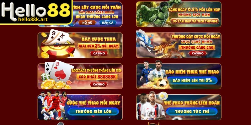 HELLO88 hợp tác cùng nhiều nhà phát hành game casino uy tín