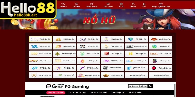 Nổ hũ HELLO88 nổi bật với nhiều sảnh chơi hiện đại