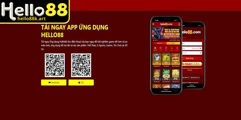Tải app HELLO88 để trải nghiệm cá cược tiện lợi